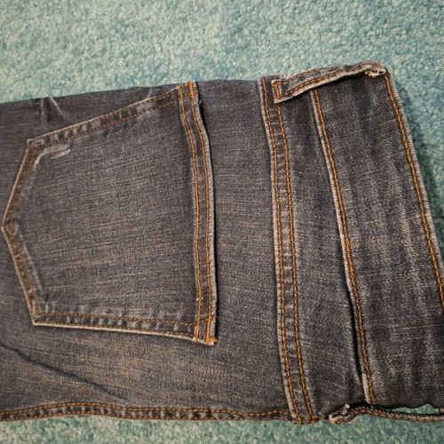 Denim bermuda shorts like new, size 29/32, blue