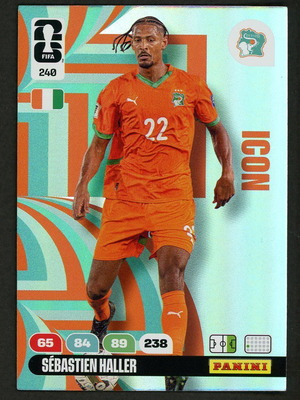 2026 Panini World Cup Adrenalyn XL #240 Haller Icons pack like new