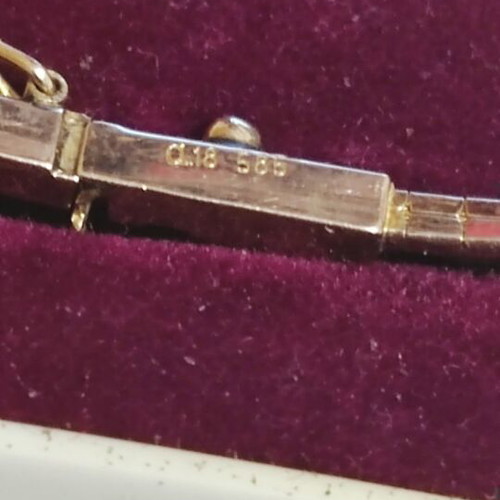 Gold bracelet 585 new, 6.8g, length 18cm