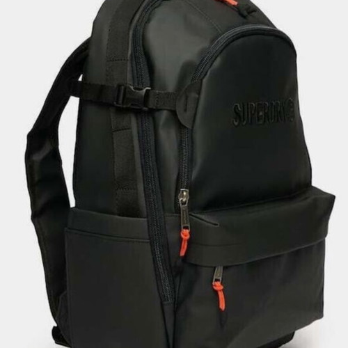Superdry Tarp backpack new, black, waterproof fabric