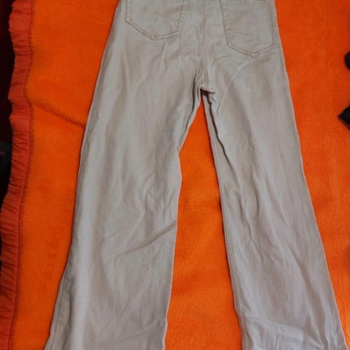 H&M high-waisted pants used, size 42, beige