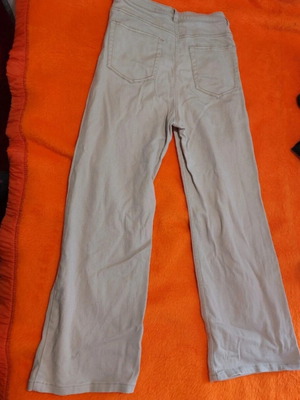 H&M high-waisted pants used, size 42, beige