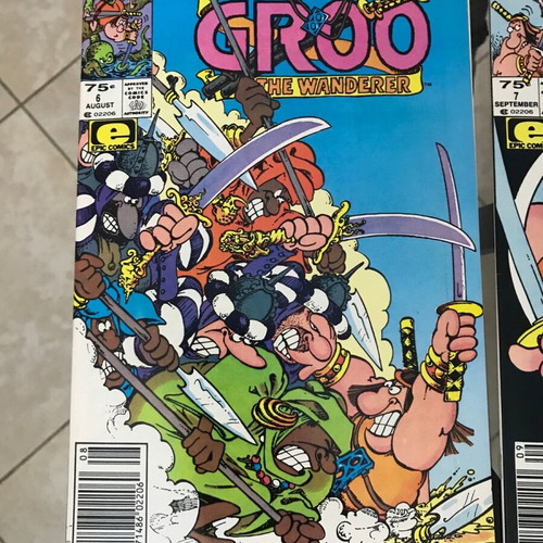 Groo The Wanderer set of 9 comics like new, 1985, Marvel