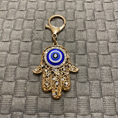 Hamsa Hand Keychain with Rhinestones new