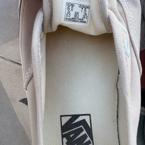 Vans beige size 38 like new without laces