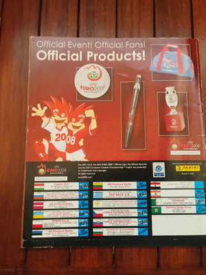 Άλμπουμ Panini Euro 2008 σαν καινούργιο, κενό χωρίς αυτοκόλλητα