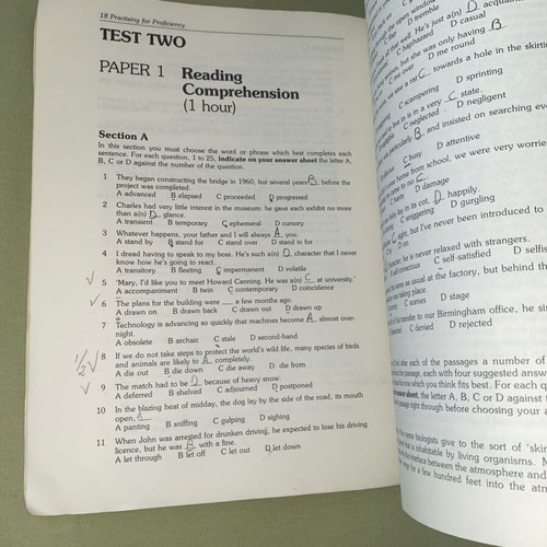 Proficiency English Learning Books used, set of 4