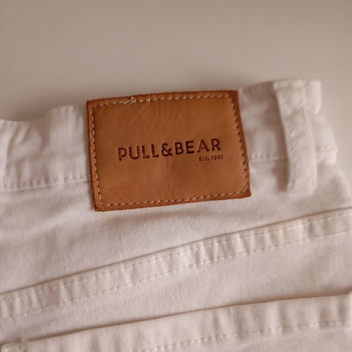 Pull & Bear women's white denim shorts XS/S