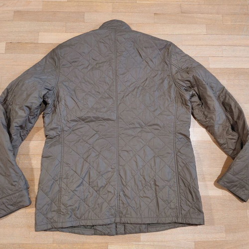 Barbour International Steve McQueen Quilted Moto Jacket XL like new, olive green