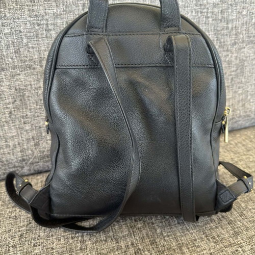 Michael Kors Rhea medium leather backpack used, black