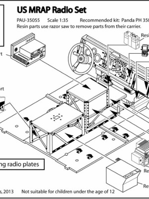 Pro-Art Models 35055 1/35 US MRAP Radio Set like new