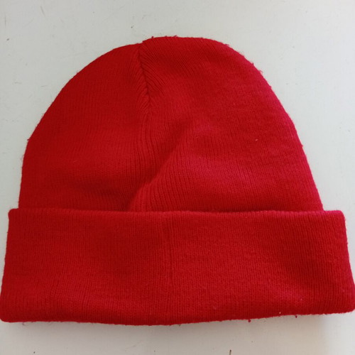 Olympiakos beanie new, red acrylic one size