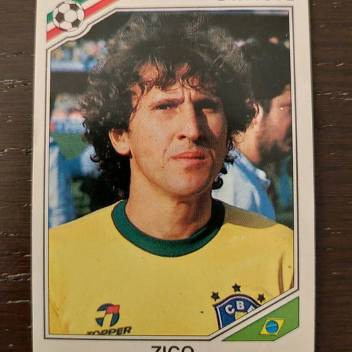 ZICO BRAZIL WORLD CUP MEXICO 86 AUTHENTIC PANINI ONLY FOR COLLECTORS