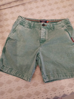 Superdry men's bermuda shorts like new, size 32, 100% cotton