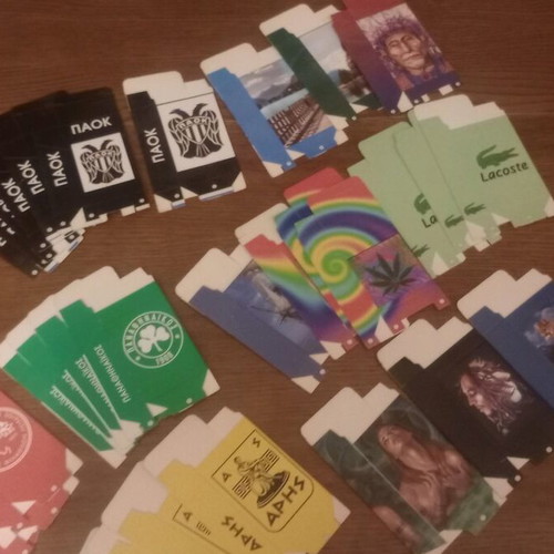 Cigarette pack cases new, over thirty pieces