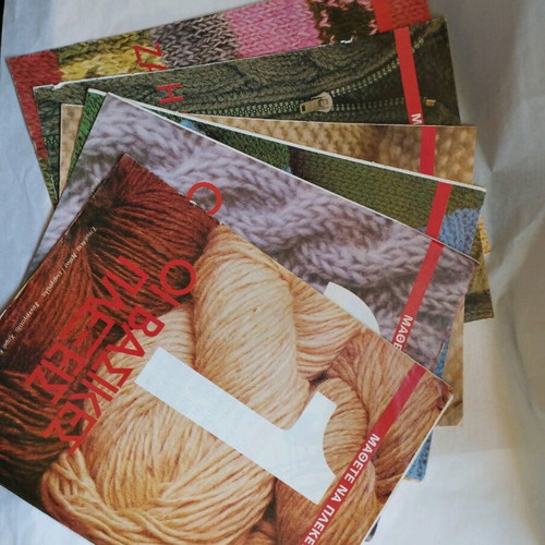 Knitting inserts used, set of 6 (1-6)