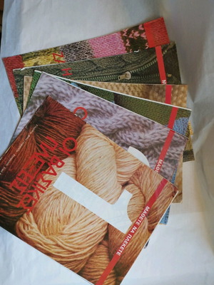 Knitting inserts used, set of 6 (1-6)