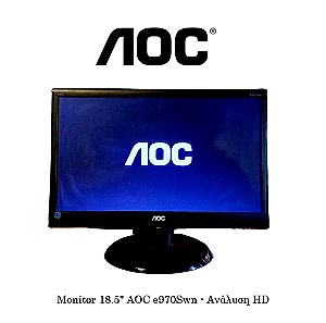 AOC - Οθόνη E950SWN LED των 18.5" & ανάλυση 1366x768