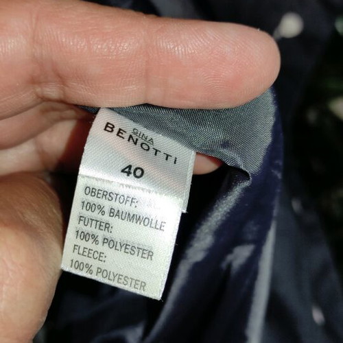 Gina Benotti jacket like new, black with polka dots
