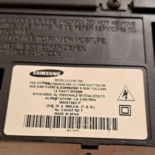 Samsung VXK-306 VHS video recorder used, no remote