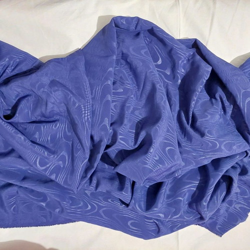 Thin blue roua fabric silk viscose 250x150cm new
