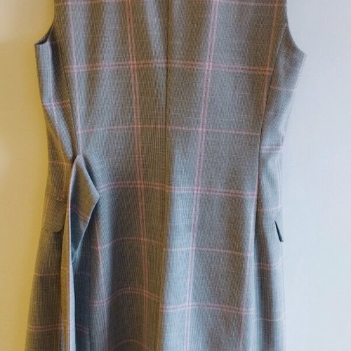 Bershka long checkered vest medium like new