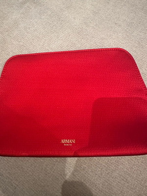 Armani Beauty toiletry bag new, red