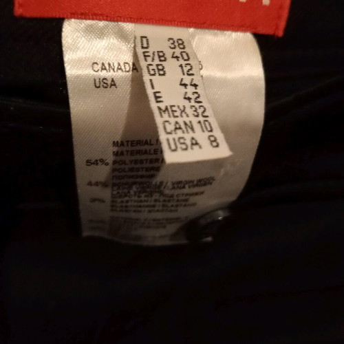 Apriori black high-waisted pants with straight legs new, size GB/12