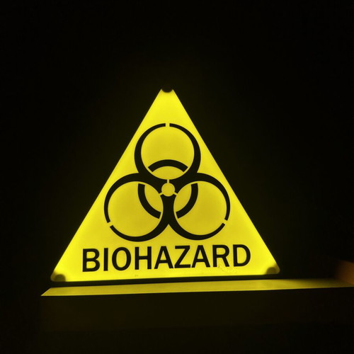 Lightbox Biohazard 3D print like new, USB powered