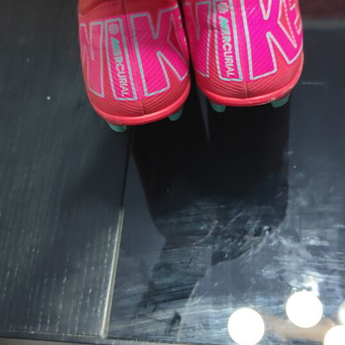 Nike Mercurial football boots, size 41, pink and turquoise