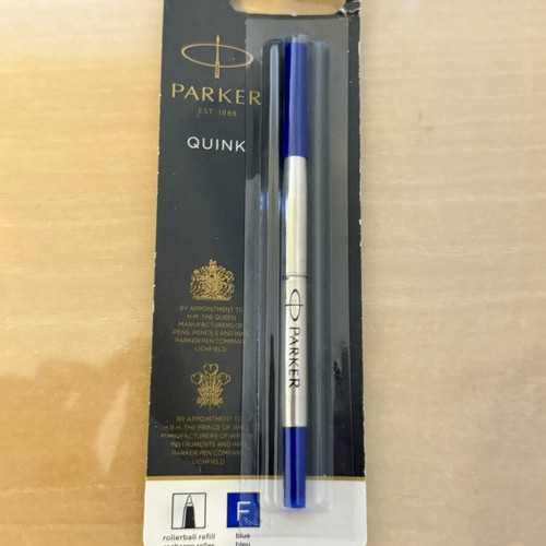 Parker Quink Rollerball Refill blue new