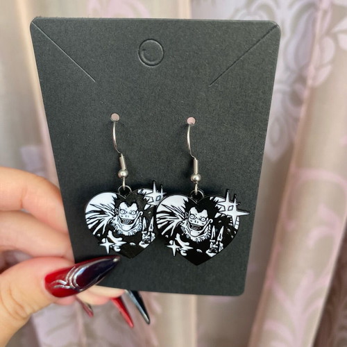 Ryuk earrings from Death Note anime, new with steel hooks