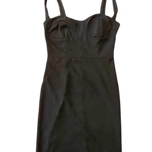 Black sleeveless dress used with back zipper, size S-M