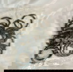 20 Μεταλλικοί Κρίκοι 40mm Μαύρος – Ιδανικοί για Λουριά & Τσάντες
