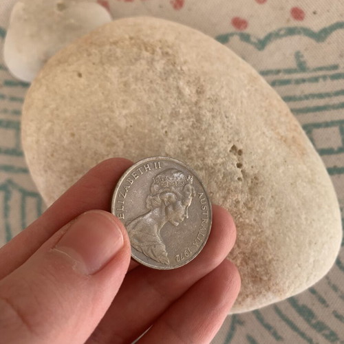 Australian Coin 1972 used, authentic