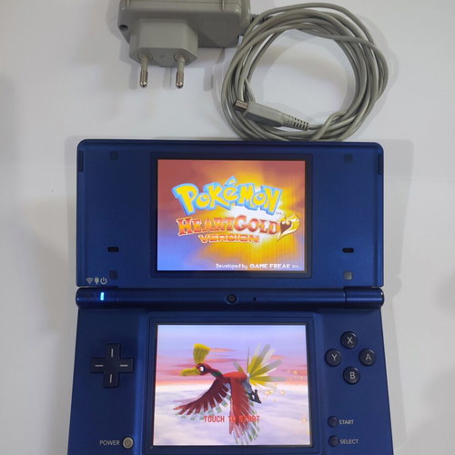 Nintendo DSi handheld console with Pokemon HeartGold game