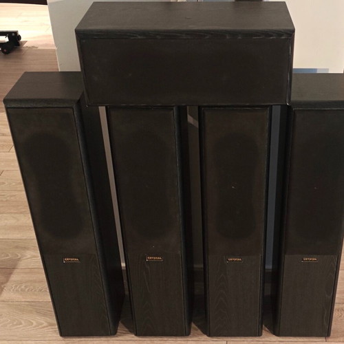 Crystal Audio home cinema speaker set, 4 floorstanding C31 XL, 1 center