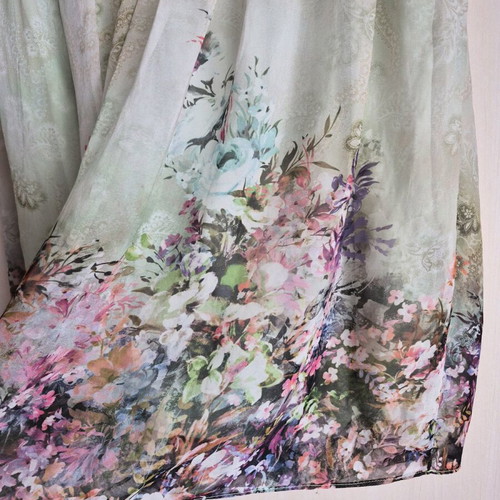 Zara strapless dress with floral print, like new, size M