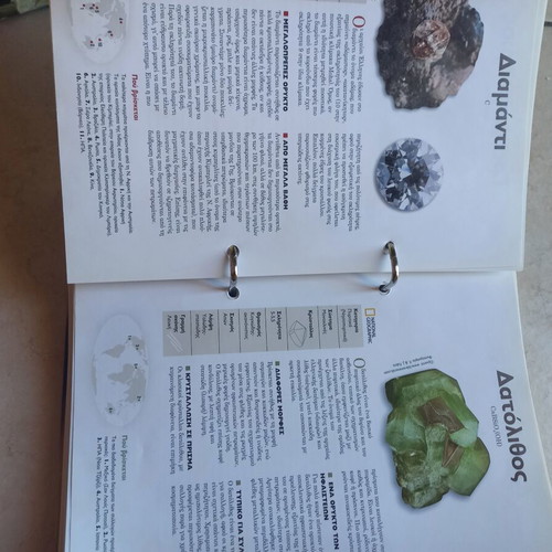 National Geographic Mineral Collection like new, 40 minerals with booklet