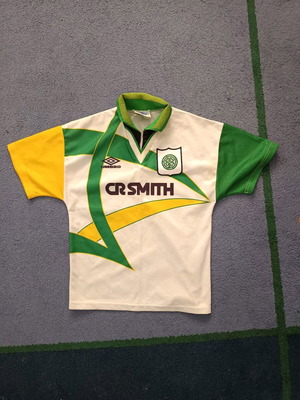 Celtic FC Away jersey used, authentic Umbro, kids 156cm