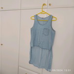 Zara large denim blouse