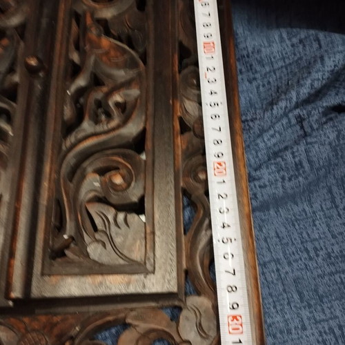 Decorative small mirror like new, carved wood