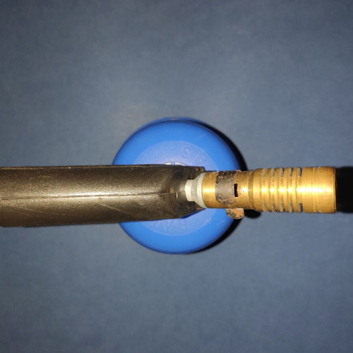 Gas torch handheld used with ergonomic pistol grip