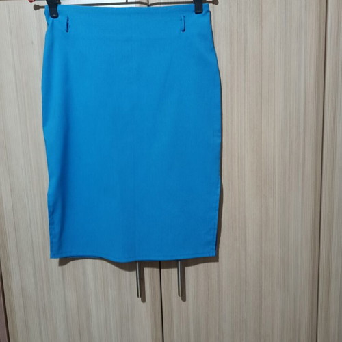 G&M skirt with side slit, blue, size S/M