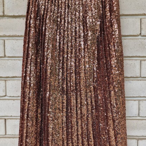 Sequin midi plated skirt Topshop like new, size XS 34, gold
