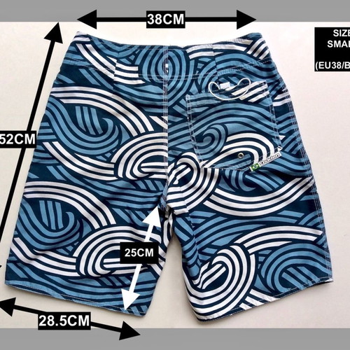 Osklen Men's Surfing Board Swimwear Size S like new, petrol blue