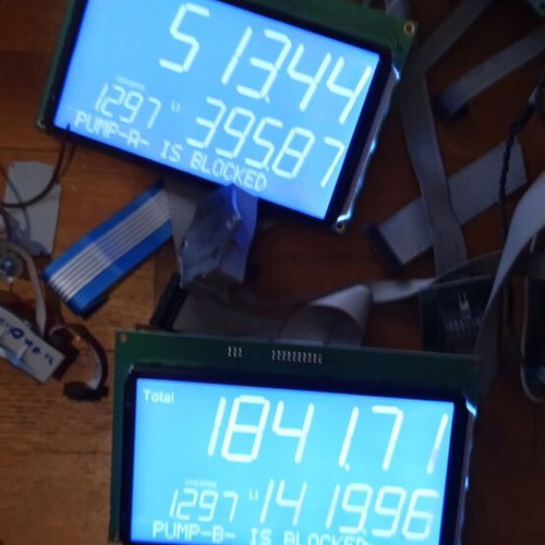 Mepsan/Unimep STN LCD segment and dot-matrix display for fuel pumps, like new