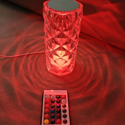 Led touch decorative lamp with color change and remote like new