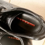 Prada men's sneakers black used, leather, size 42.5