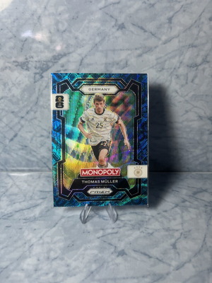 Thomas Muller 2026 Panini Prizm Monopoly WC #59 Four Corners Blue Wave Germany card